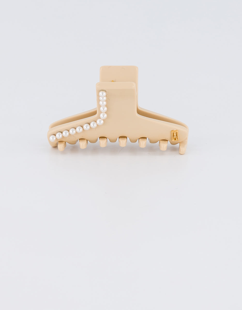 ALEXANDRE DE PARIS Pyramides Pearls Acetate Small Hair Clip