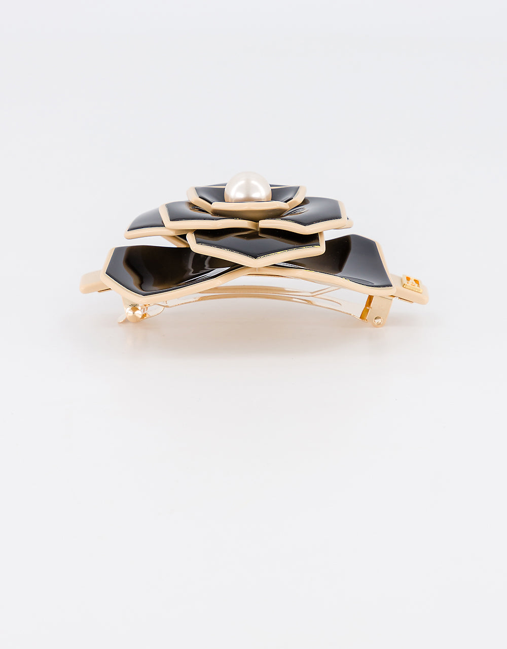 ALEXANDRE DE PARIS Admirable Acetate and Pearl Hair Barrette