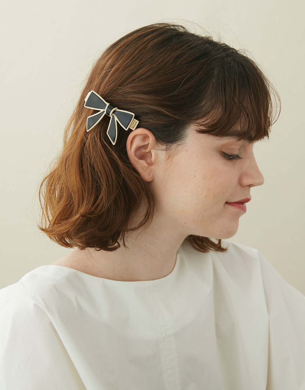 ALEXANDRE DE PARIS Amour Parisienne Bow Barrette