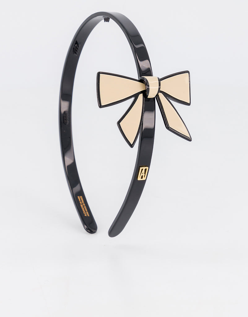 ALEXANDRE DE PARIS Affinite bow acetate headband