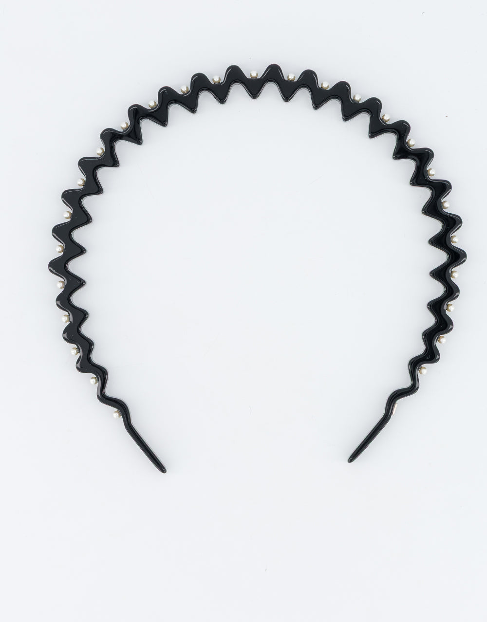 ALEXANDRE DE PARIS Couronnes Acetate and Pearls Wave Headband