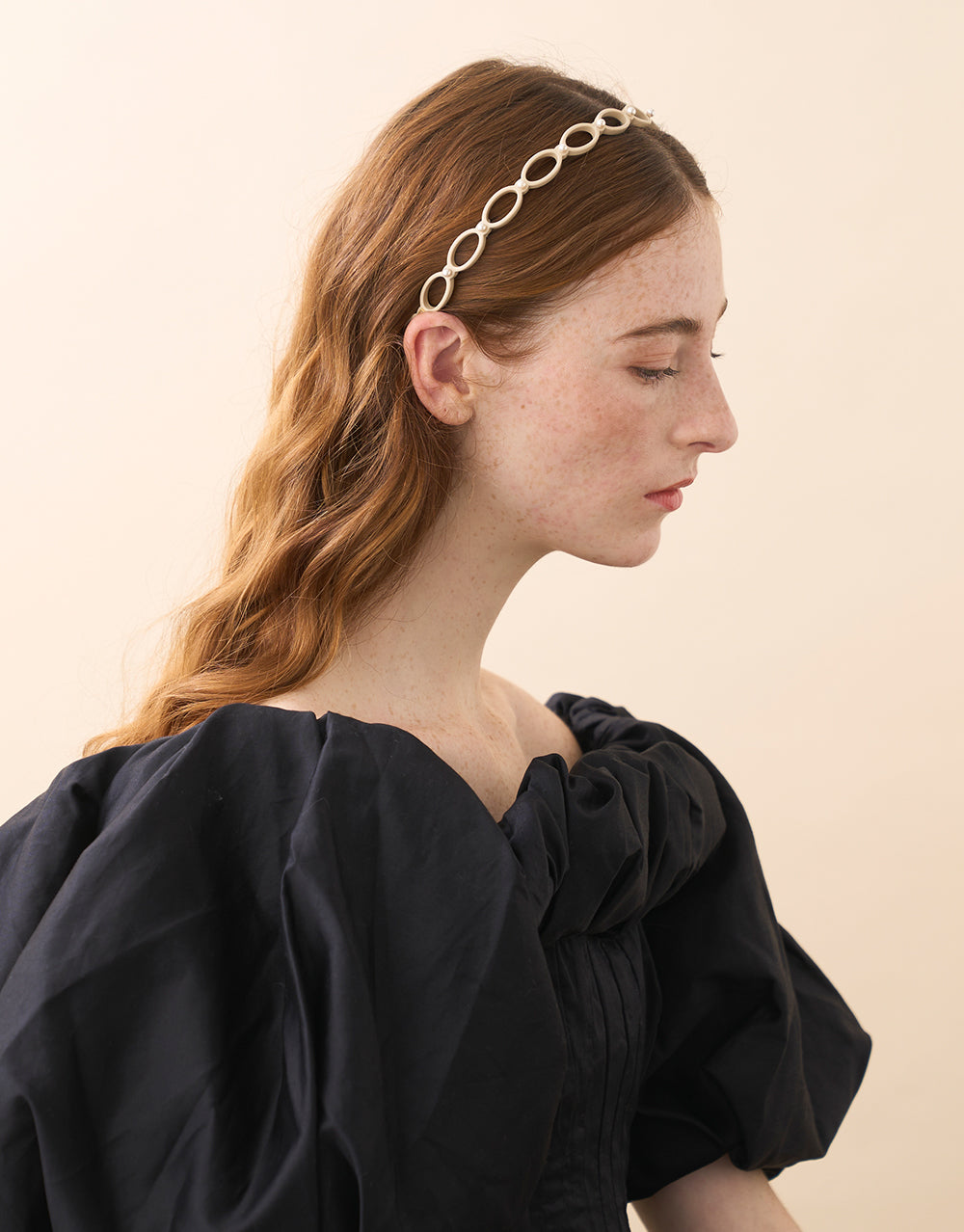 ALEXANDRE DE PARIS Cambronne Cutout Ultracomfort Acetate And Pearls Headband