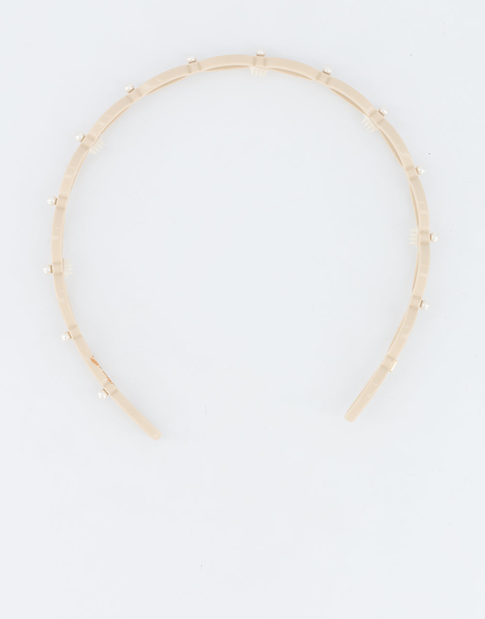 ALEXANDRE DE PARIS Cambronne Cutout Ultracomfort Acetate And Pearls Headband