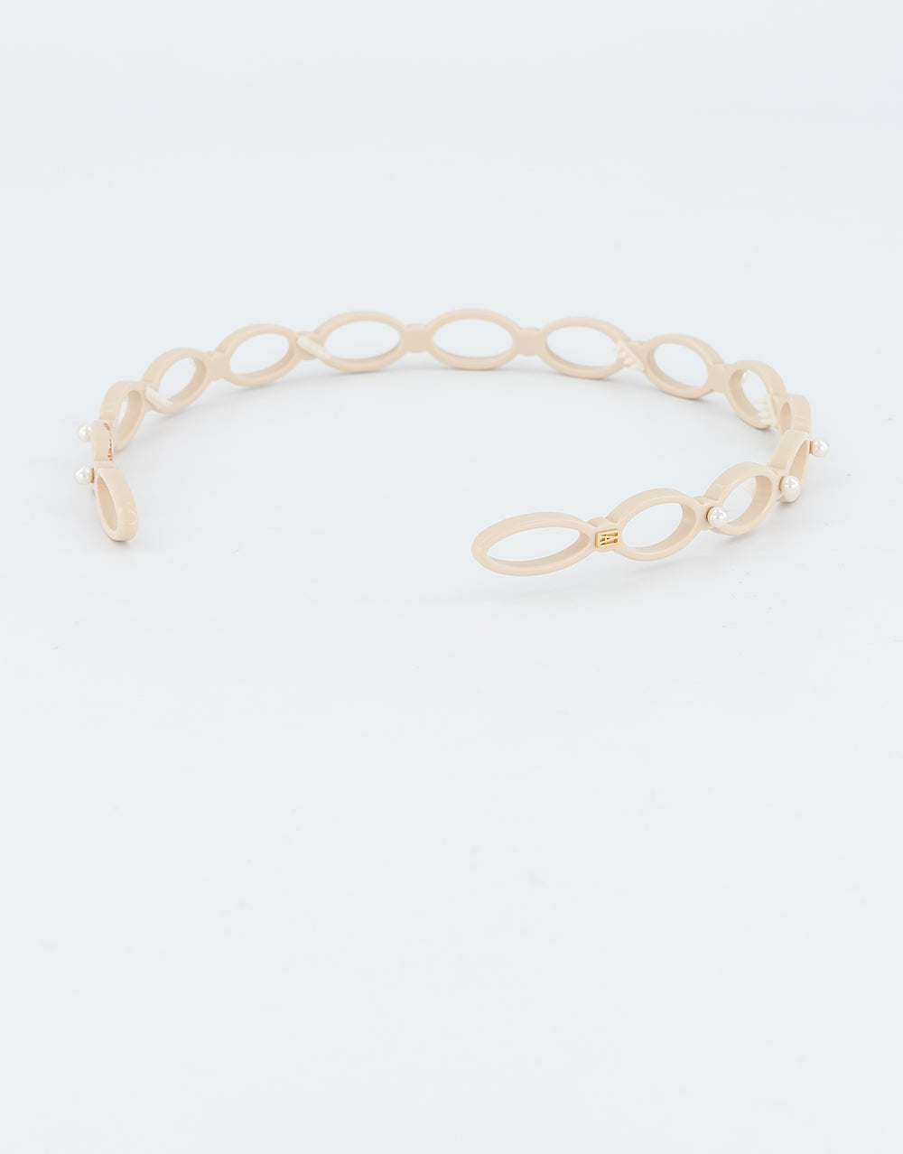 ALEXANDRE DE PARIS Cambronne Cutout Ultracomfort Acetate And Pearls Headband