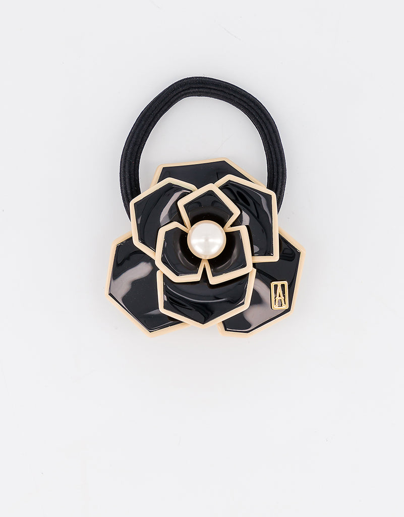 ALEXANDRE DE PARIS Admirable Camelia Hair Tie