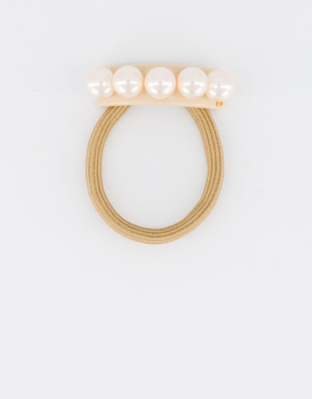 ALEXANDRE DE PARIS Oversize Acetate and Pearls Hair Tie