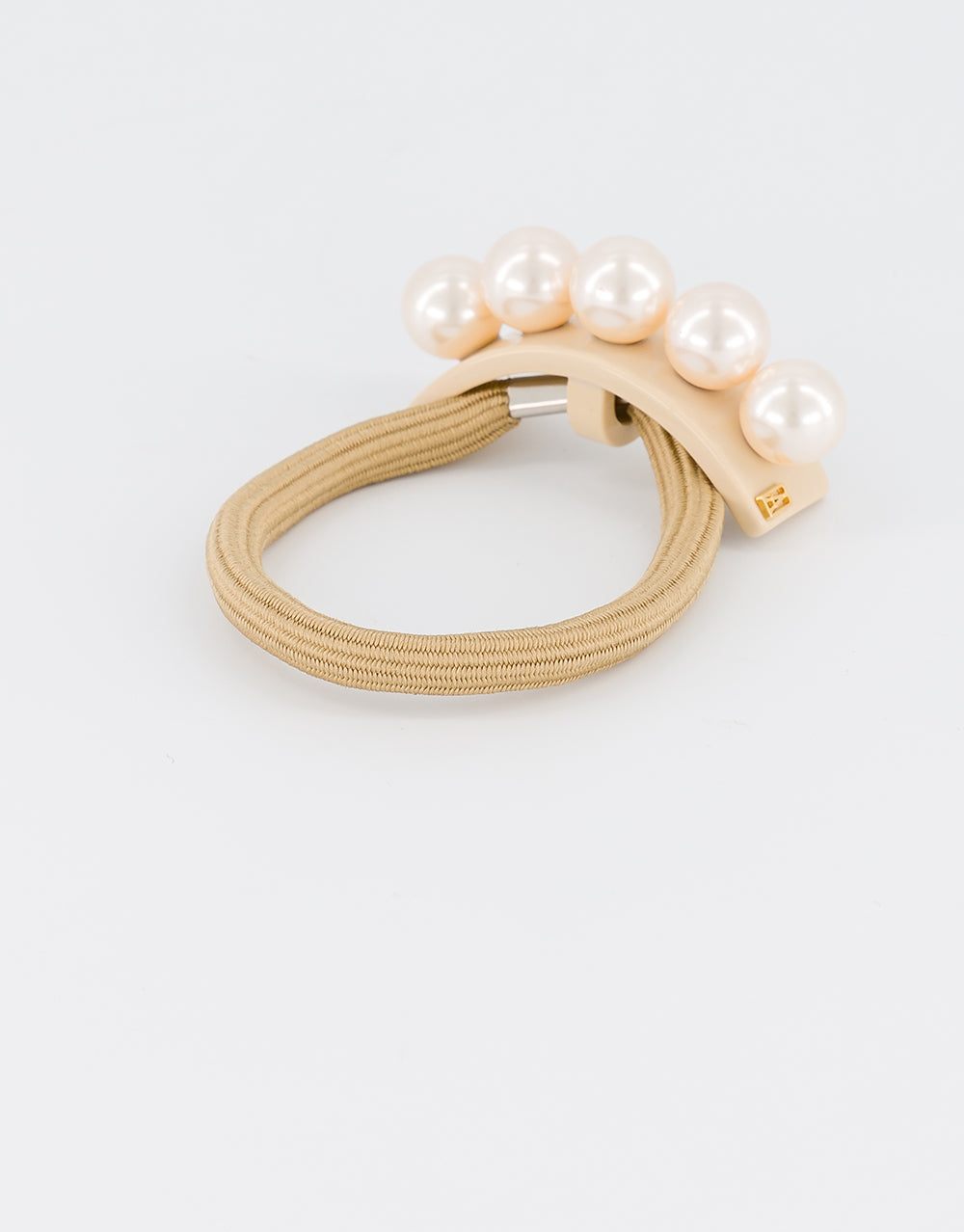 ALEXANDRE DE PARIS Oversize Acetate and Pearls Hair Tie