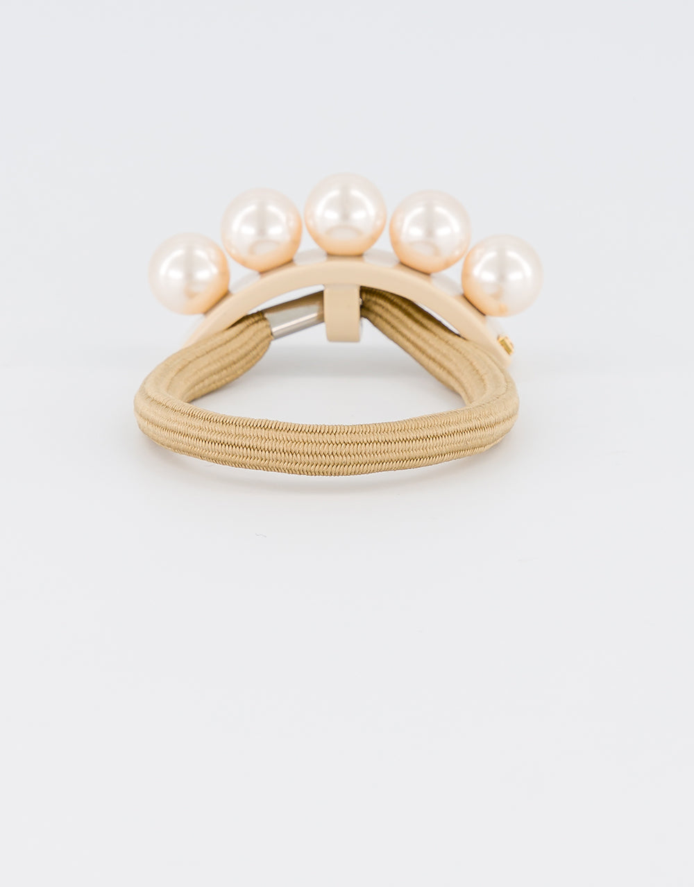 ALEXANDRE DE PARIS Oversize Acetate and Pearls Hair Tie