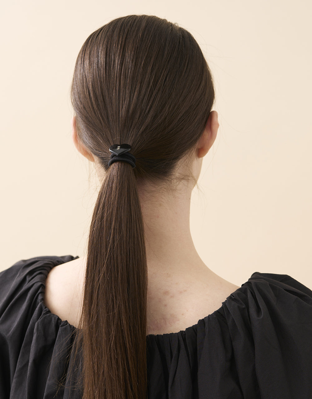 ALEXANDRE DE PARIS Pantin Heart Acetate Hair Tie