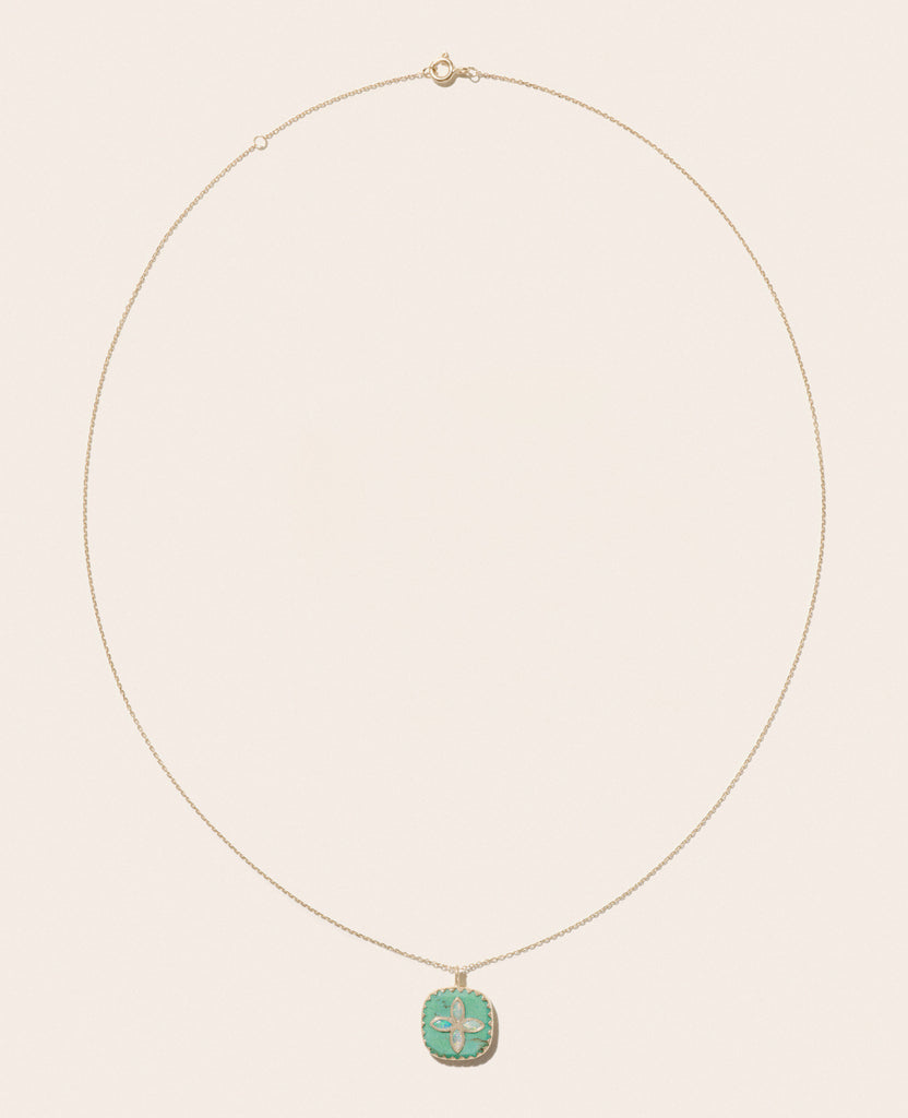 PASCALE MONVOISIN Bowie Turquoise and Opal Gold Necklace