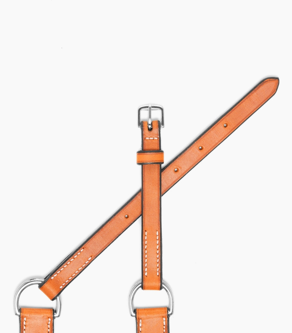 GUIBERT Breastplate collar belt vegetable leather Gold color