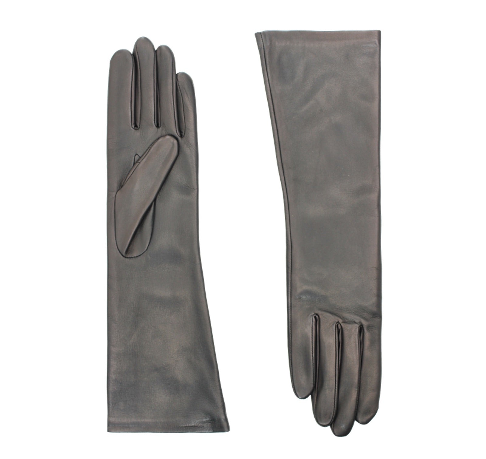 AGNELLE Celia Mid-length Lambskin Glove with a Silk Lining