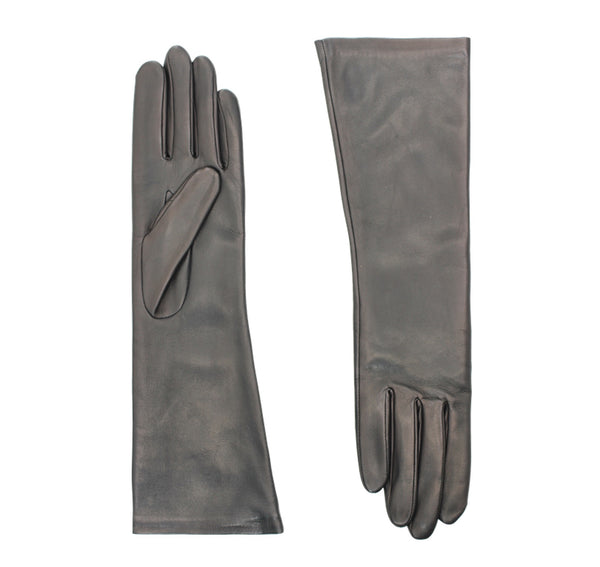 AGNELLE Celia Mid-length Lambskin Glove with a Silk Lining
