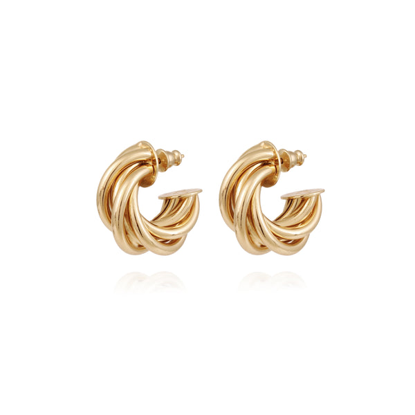 GAS BIJOUX Atik hoop earrings mini gold