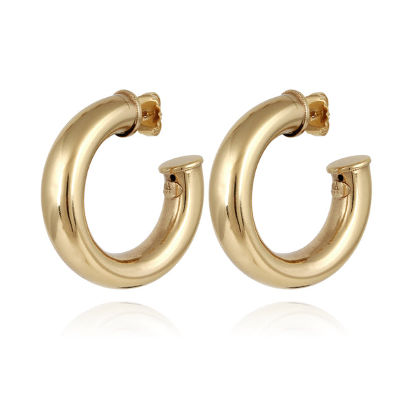GAS BIJOUX Turner hoop earrings gold