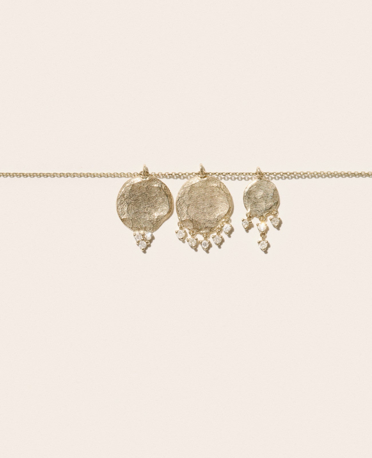 PASCALE MONVOISIN Gaby Triple Gold Leaf Necklace