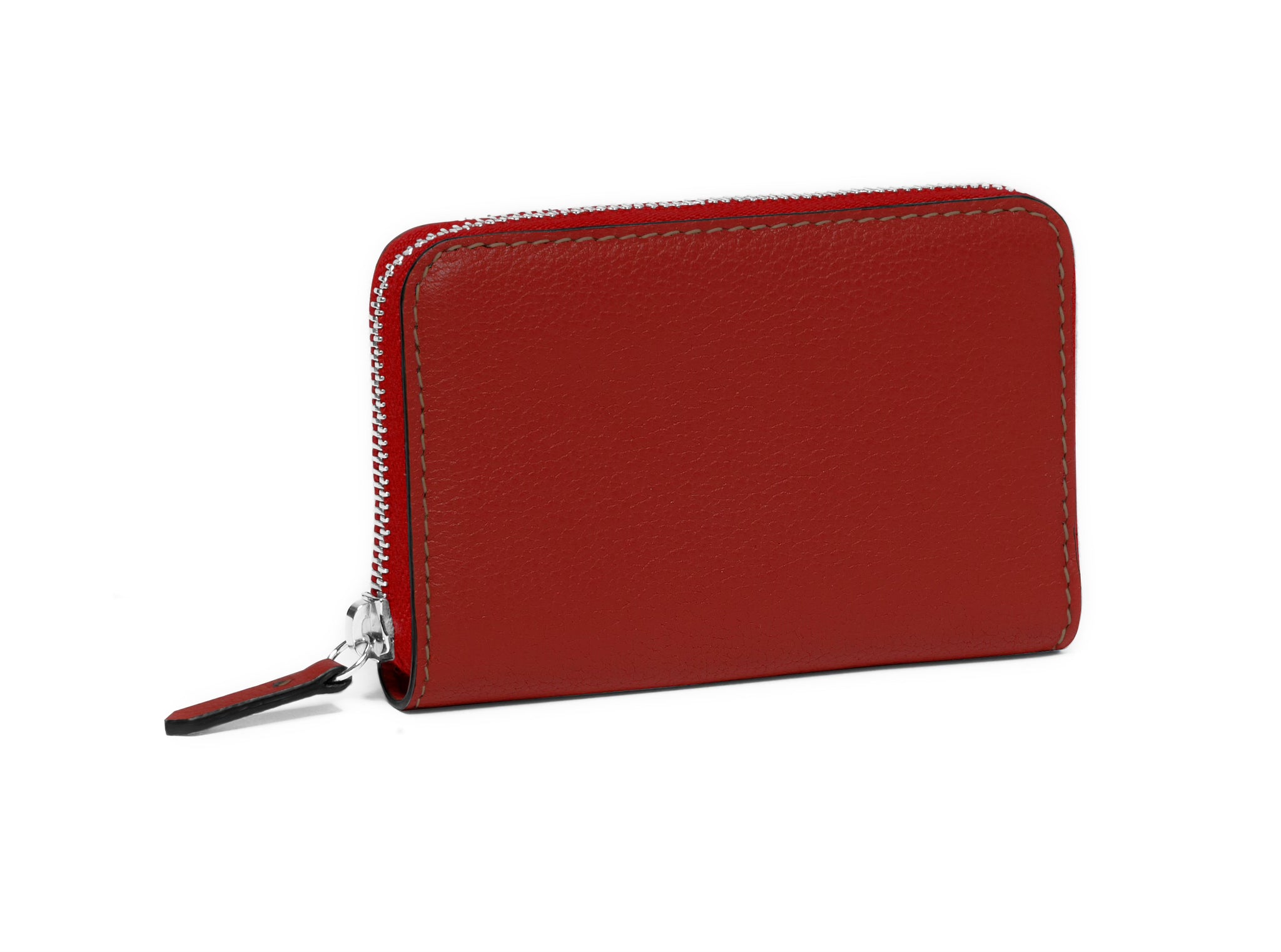 GUIBERT Zipped purse 4 cards in Pessoa leather
