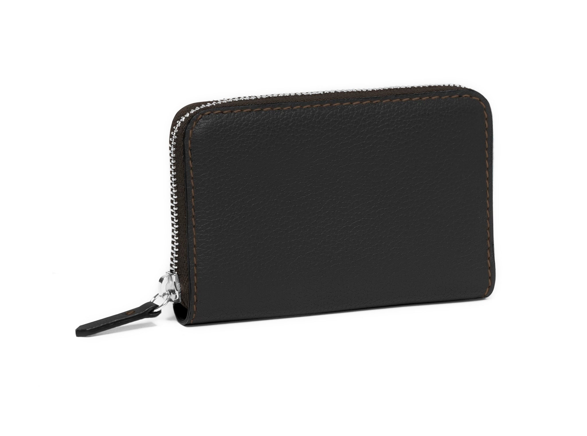 GUIBERT Zipped purse 4 cards in Pessoa leather