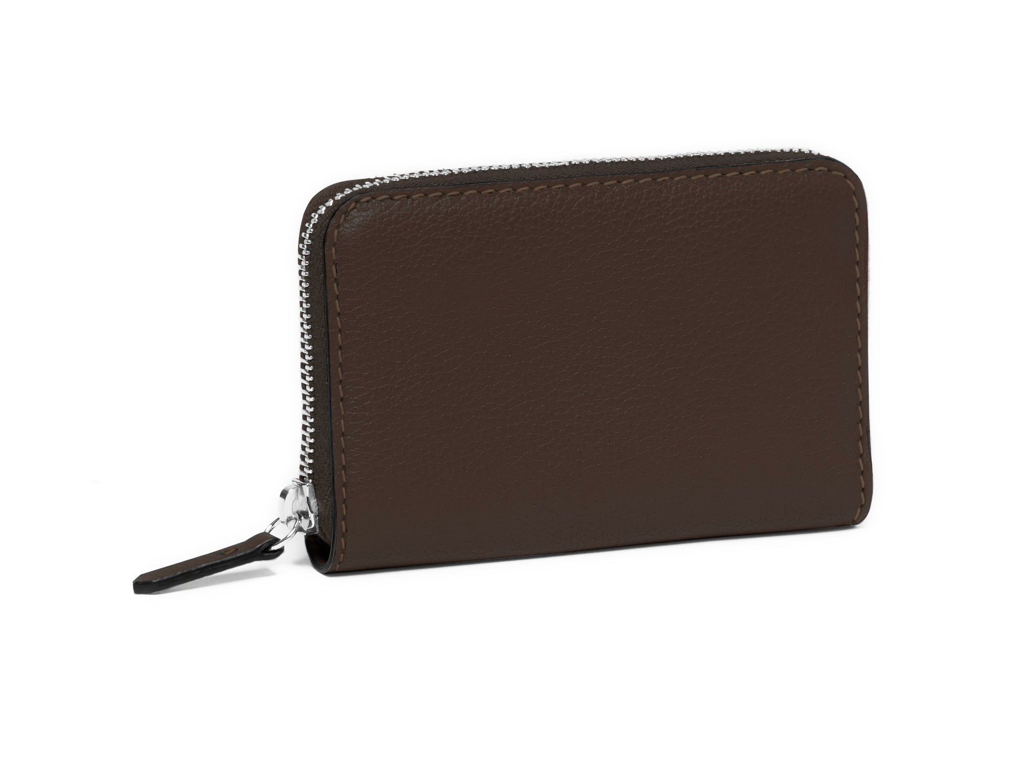 GUIBERT Zipped purse 4 cards in Pessoa leather