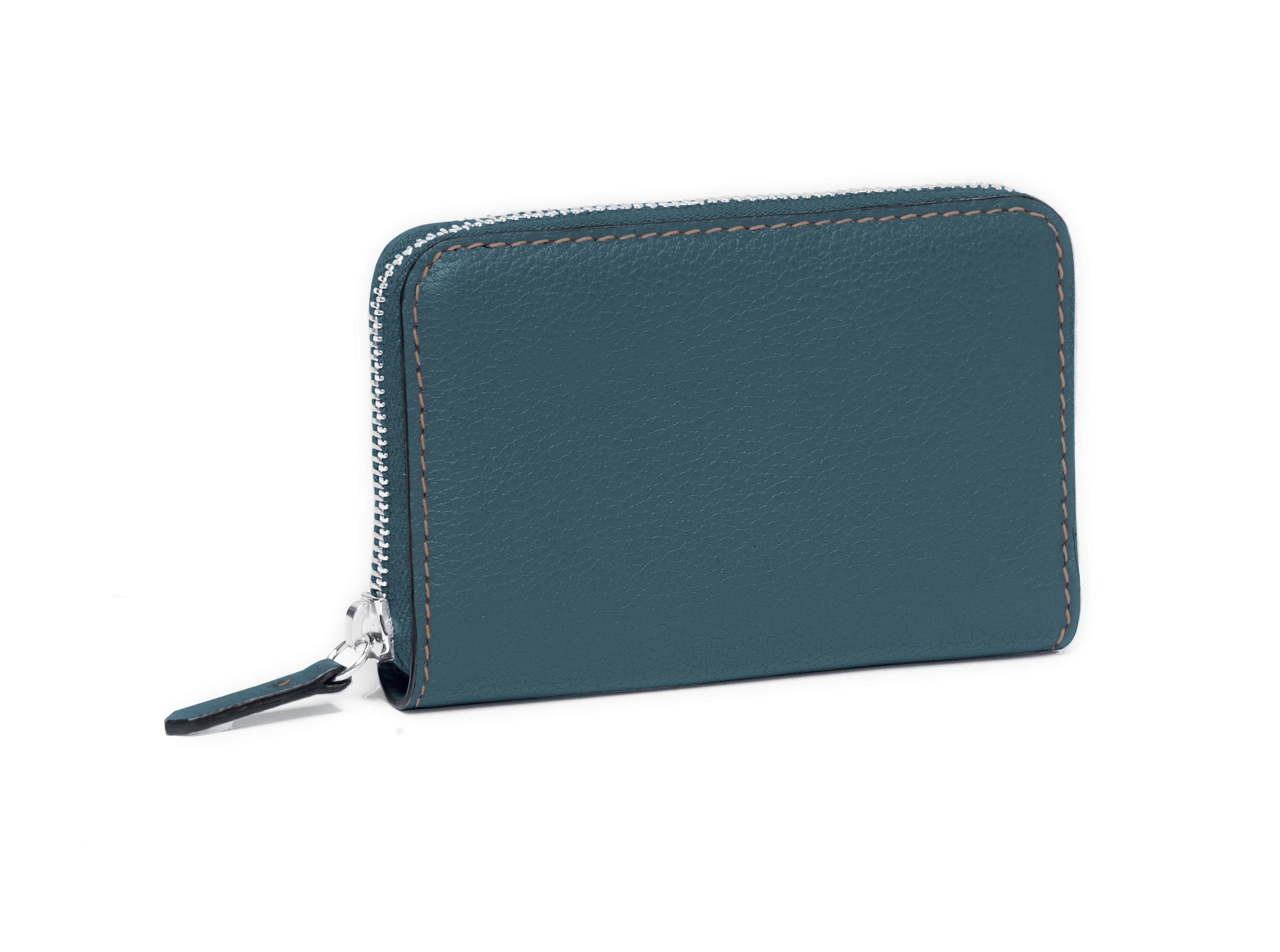 GUIBERT Zipped purse 4 cards in Pessoa leather