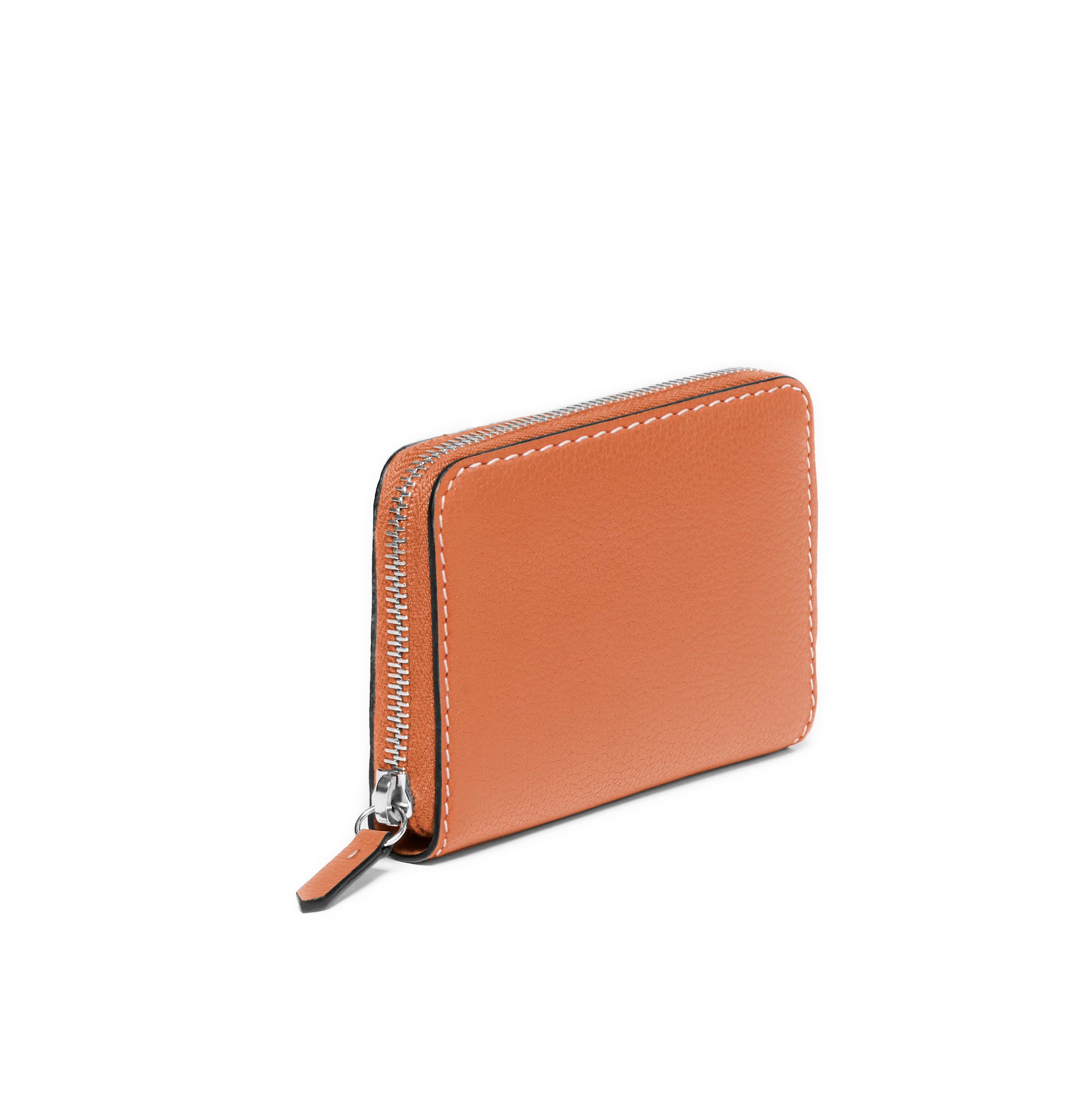 GUIBERT Zipped purse 4 cards in Pessoa leather