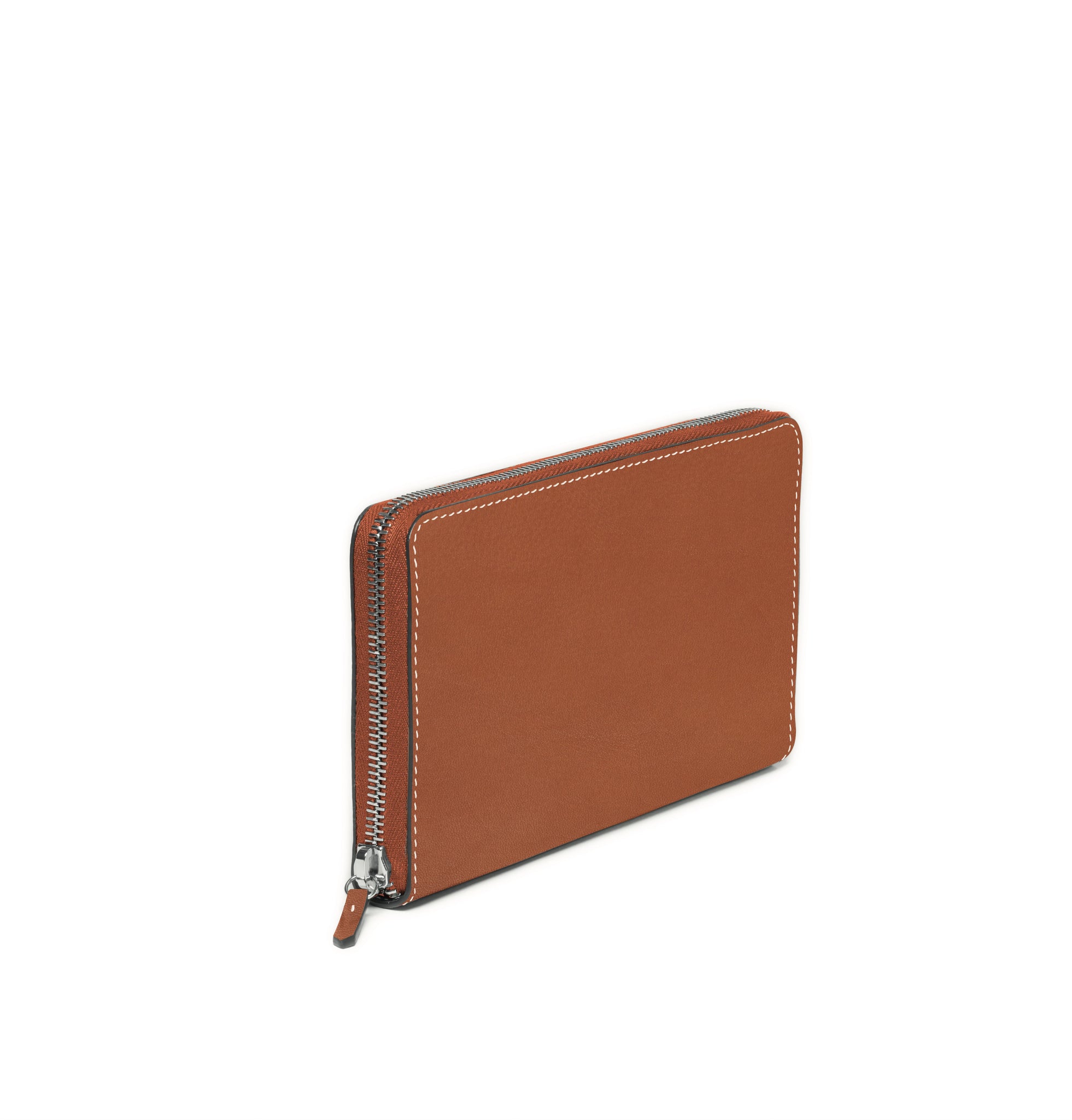 GUIBERT Zipped purse 8 cards in Barénia leather