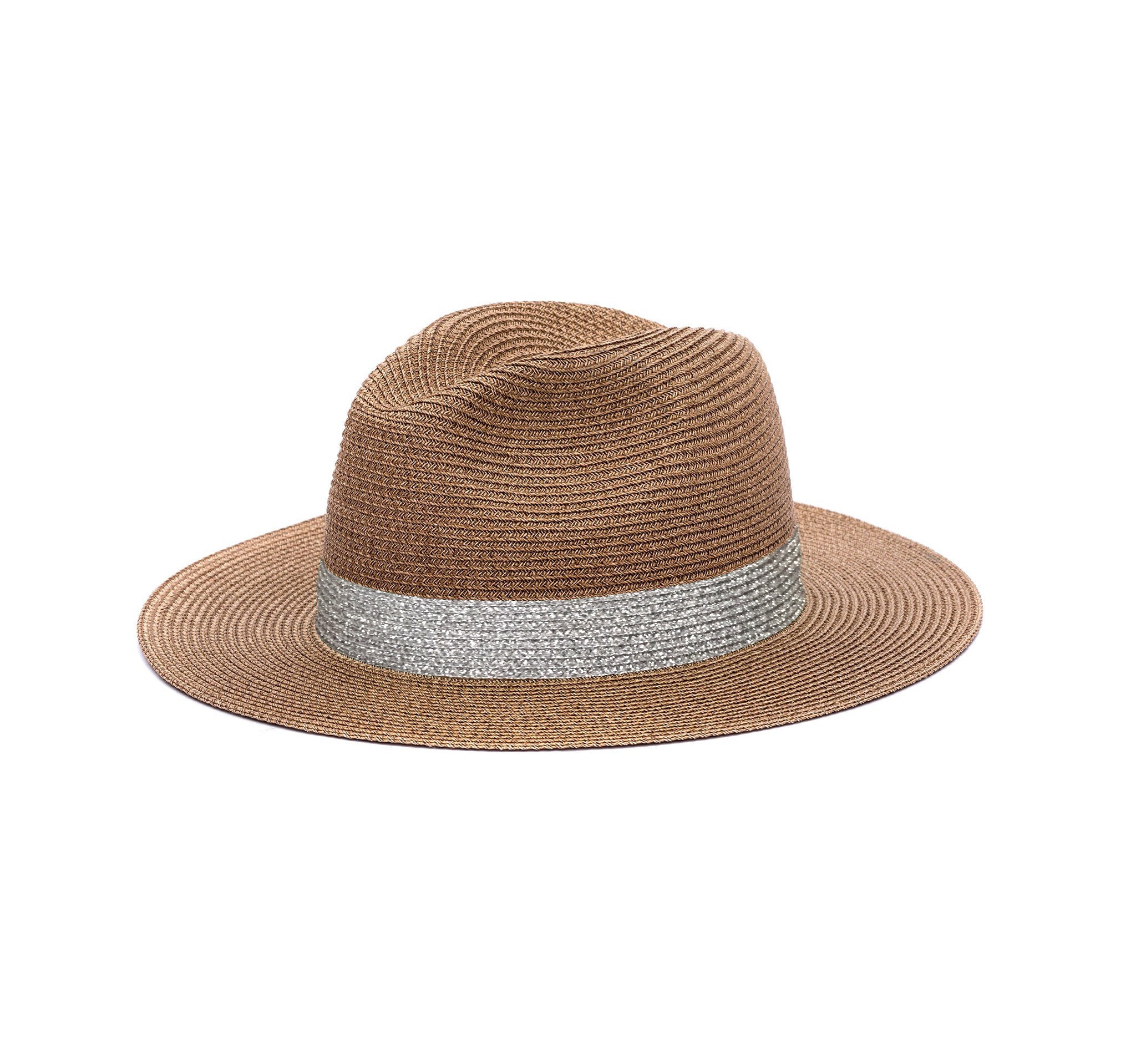 LASTELIER Portofino silver trimmed straw hat