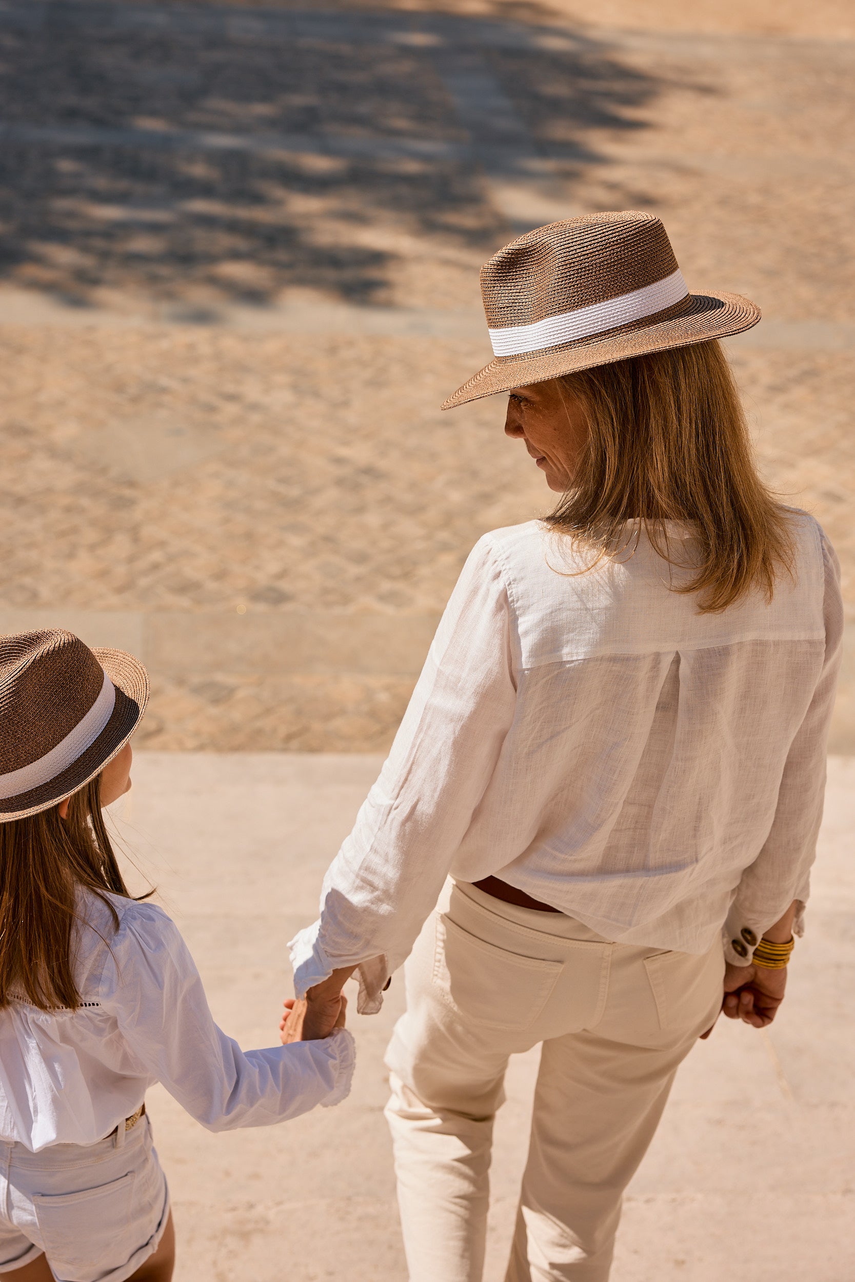 LASTELIER Portofino white trimmed straw hat
