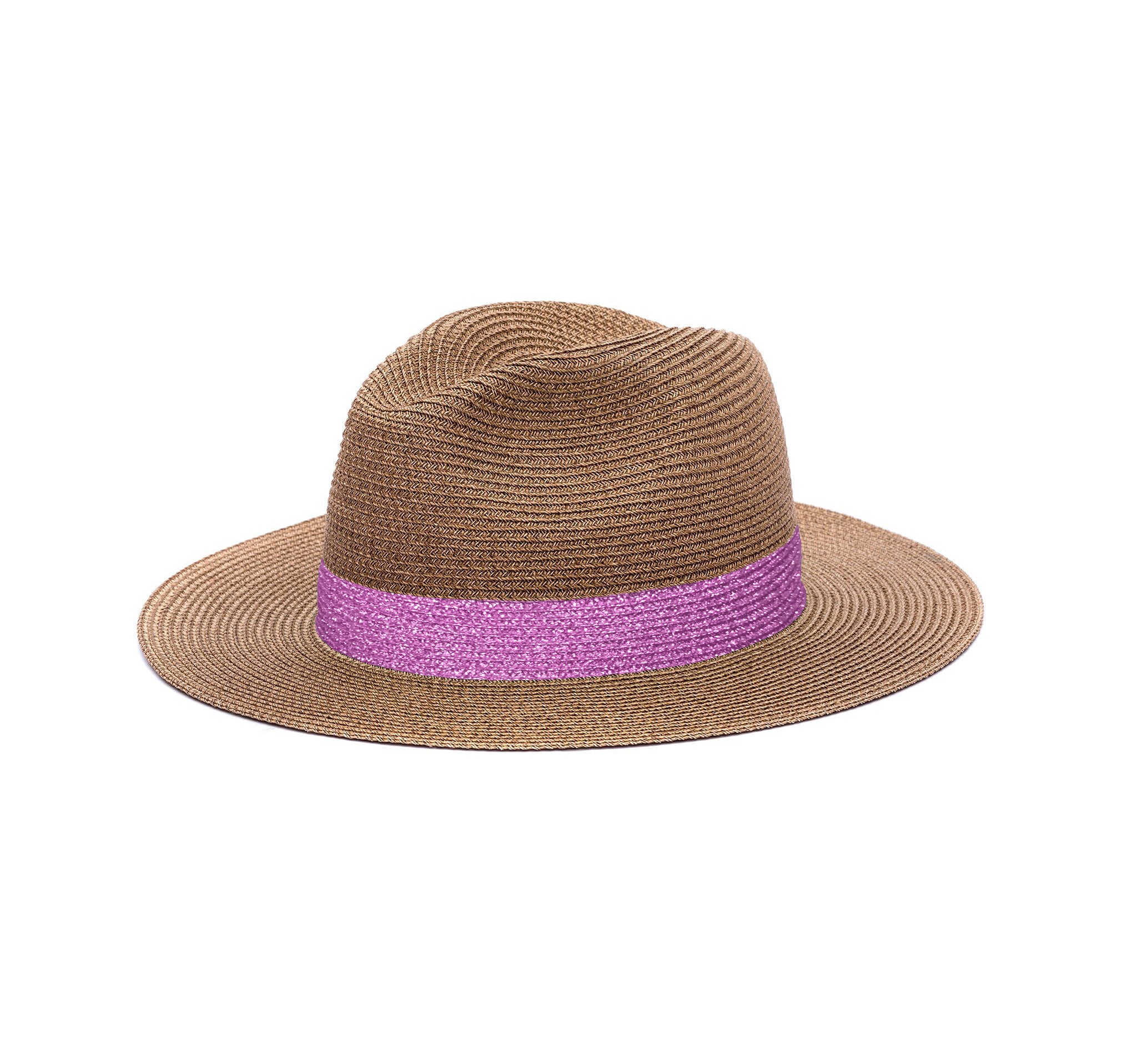 LASTELIER Portofino pink lurex hat