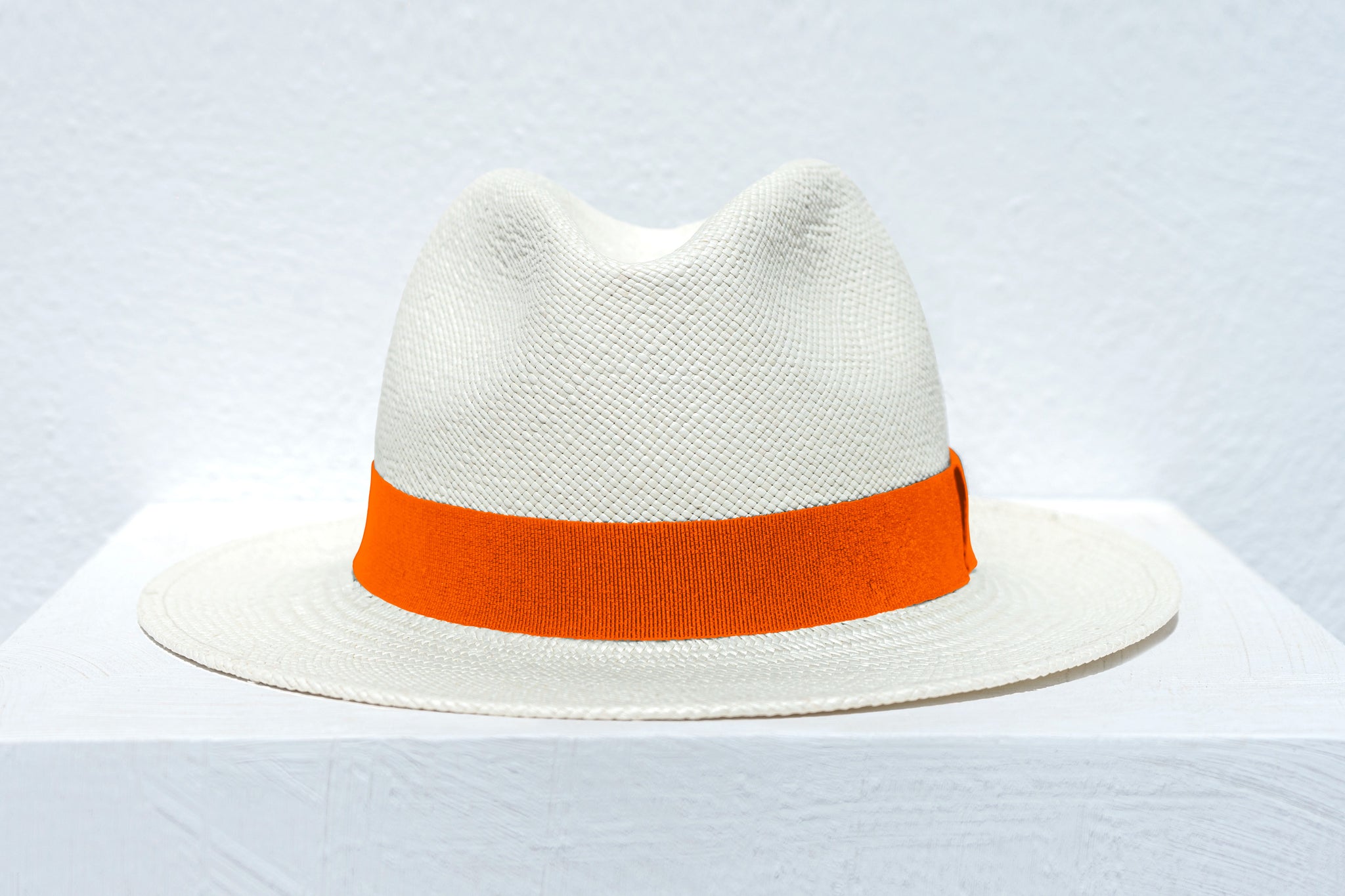 LASTELIER Panama orange straw hat