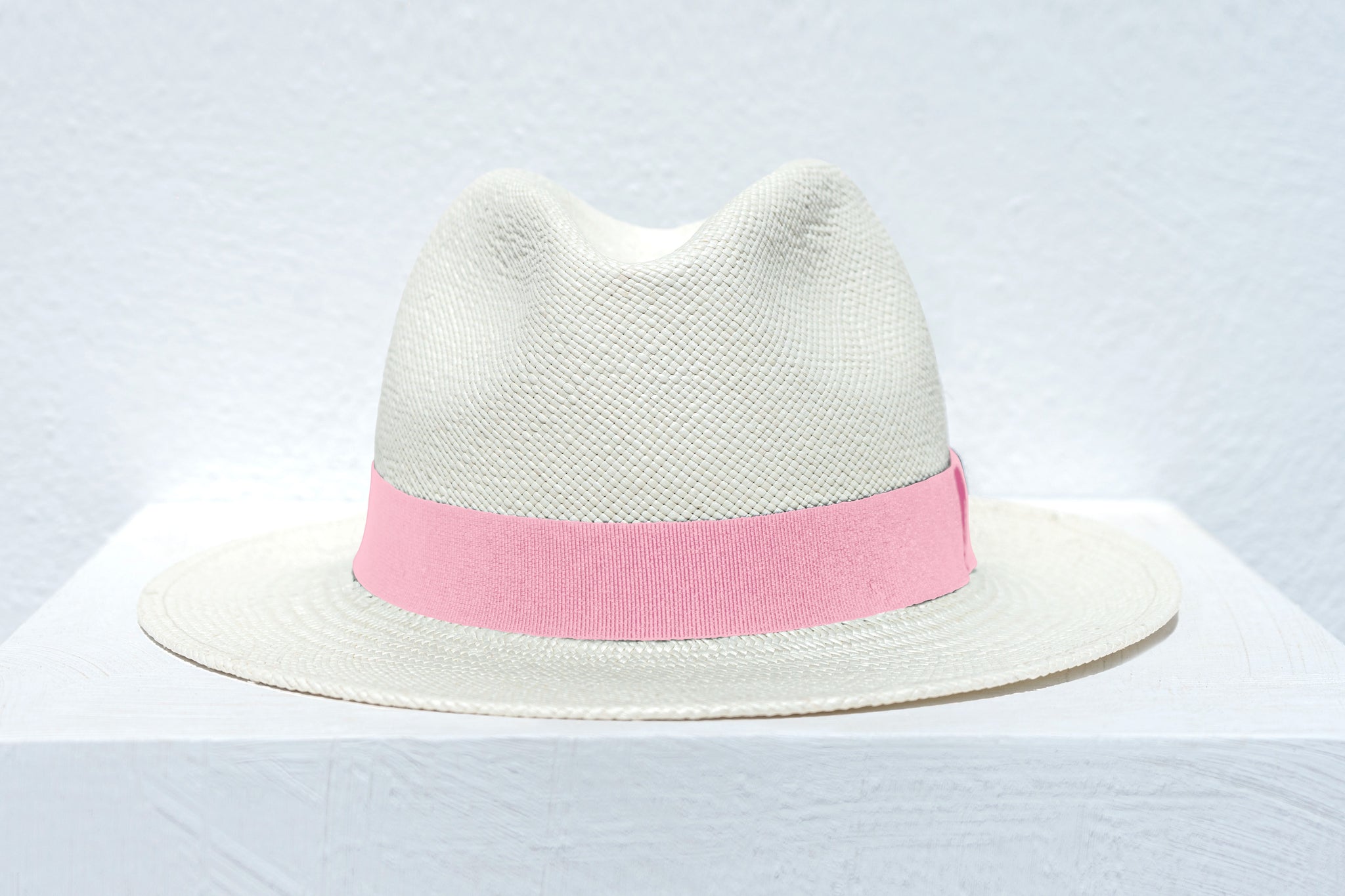 Lastelier Panama pink straw hat