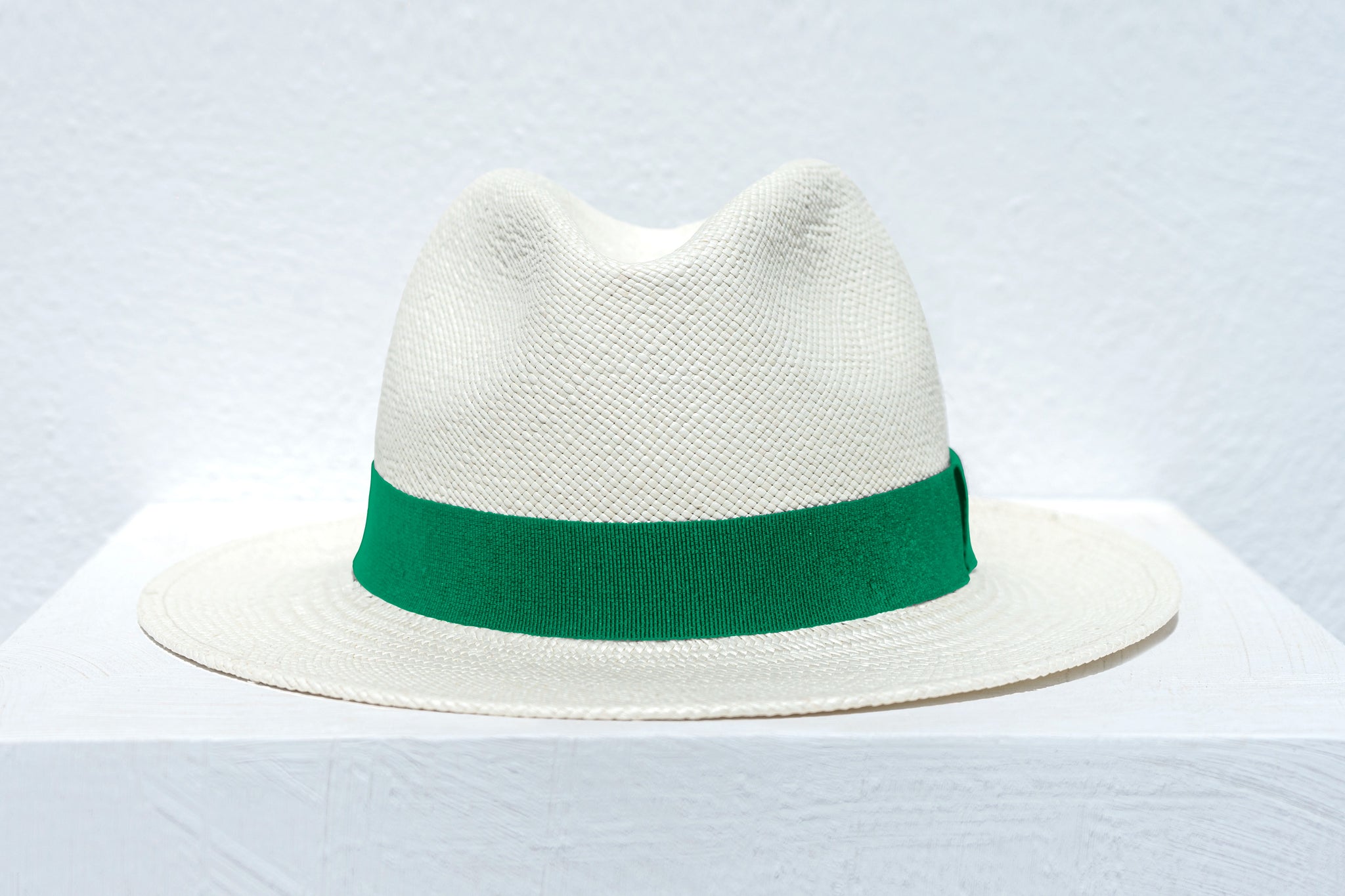 LASTELIER Panama green straw hat