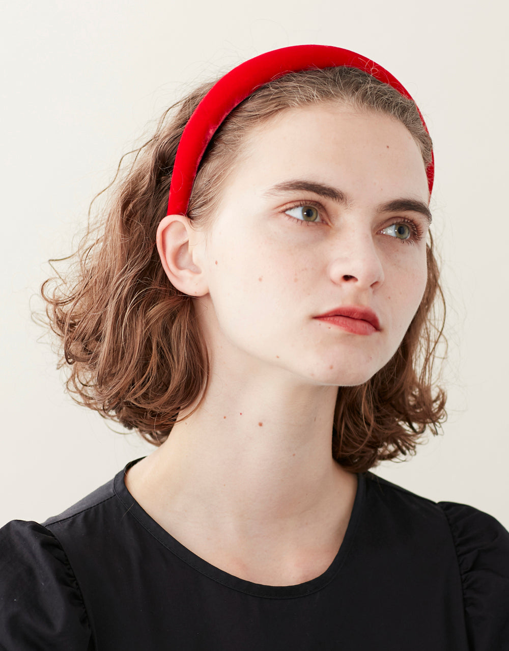 ALEXANDRE DE PARIS Prunille Padded Velvet Headband