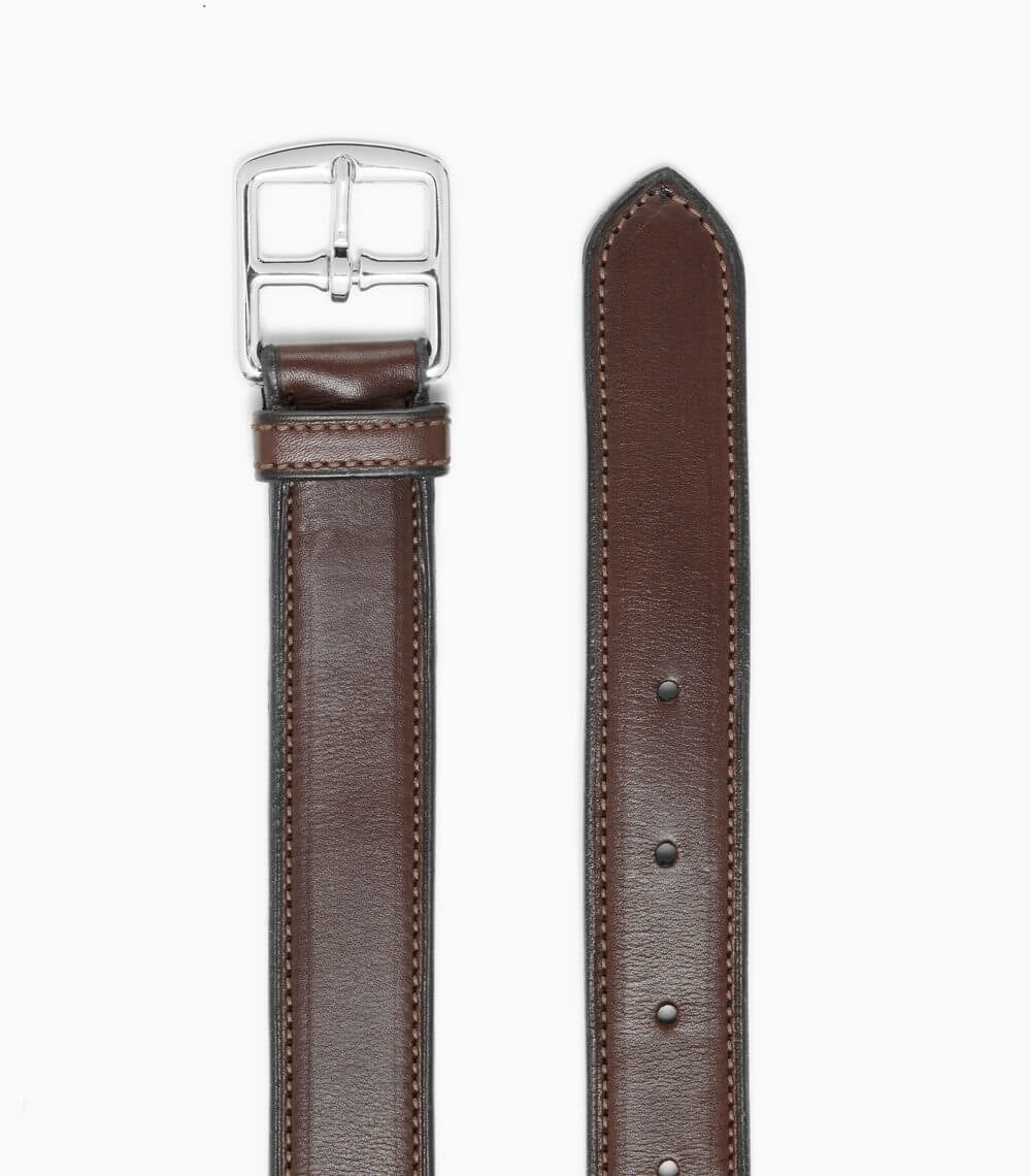 GUIBERT Etrivière Belt Barenia 30 mm Brown color