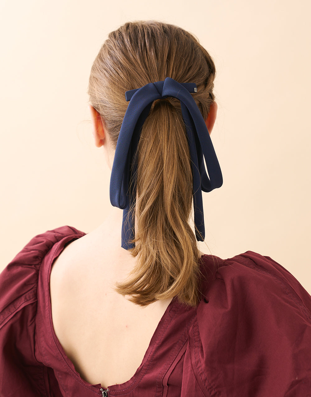 ALEXANDRE DE PARIS Astrid Satin Bow Barrette