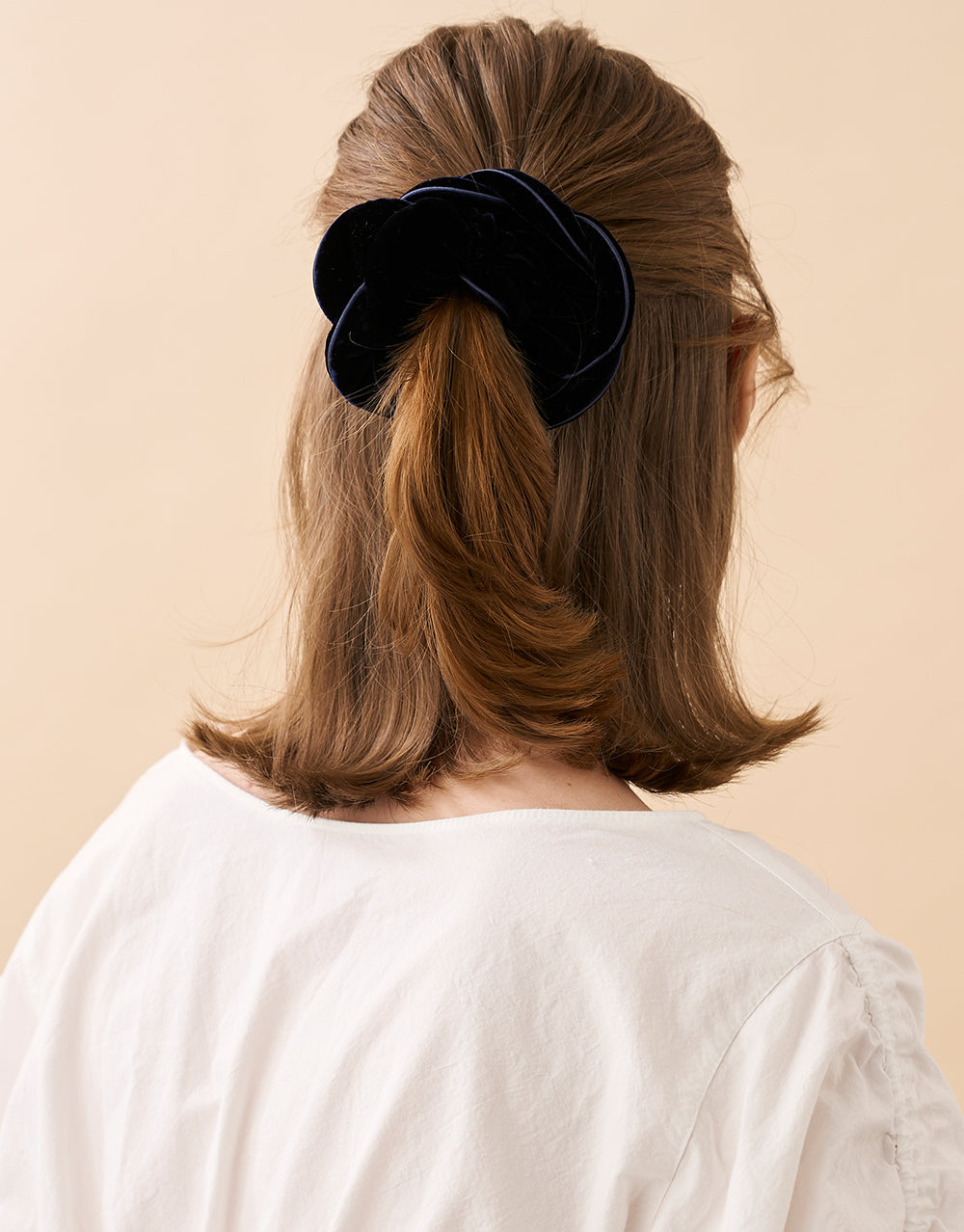 ALEXANDRE DE PARIS Elise Velvet Scrunchie