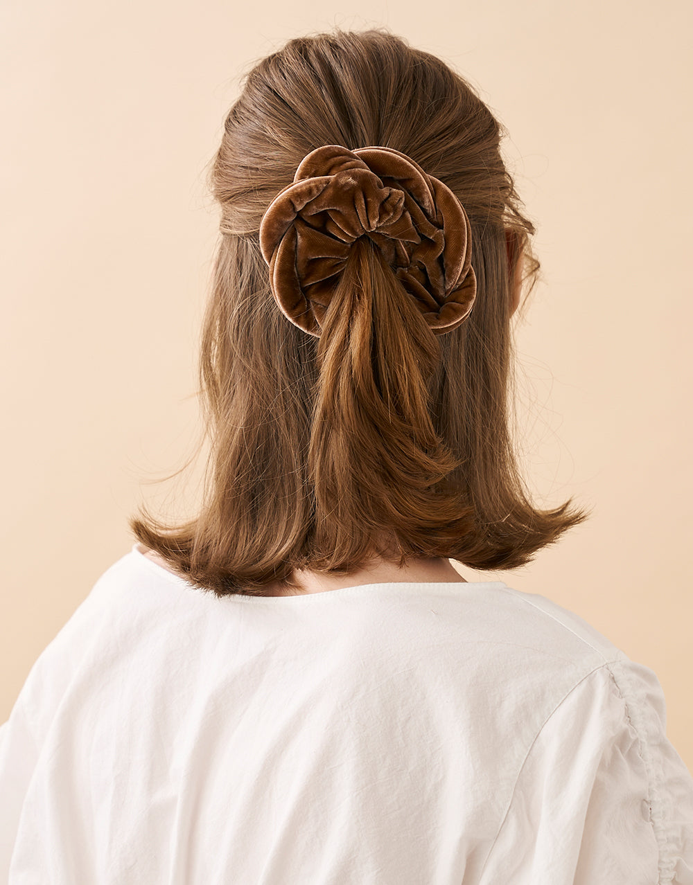 ALEXANDRE DE PARIS Elise Velvet Scrunchie