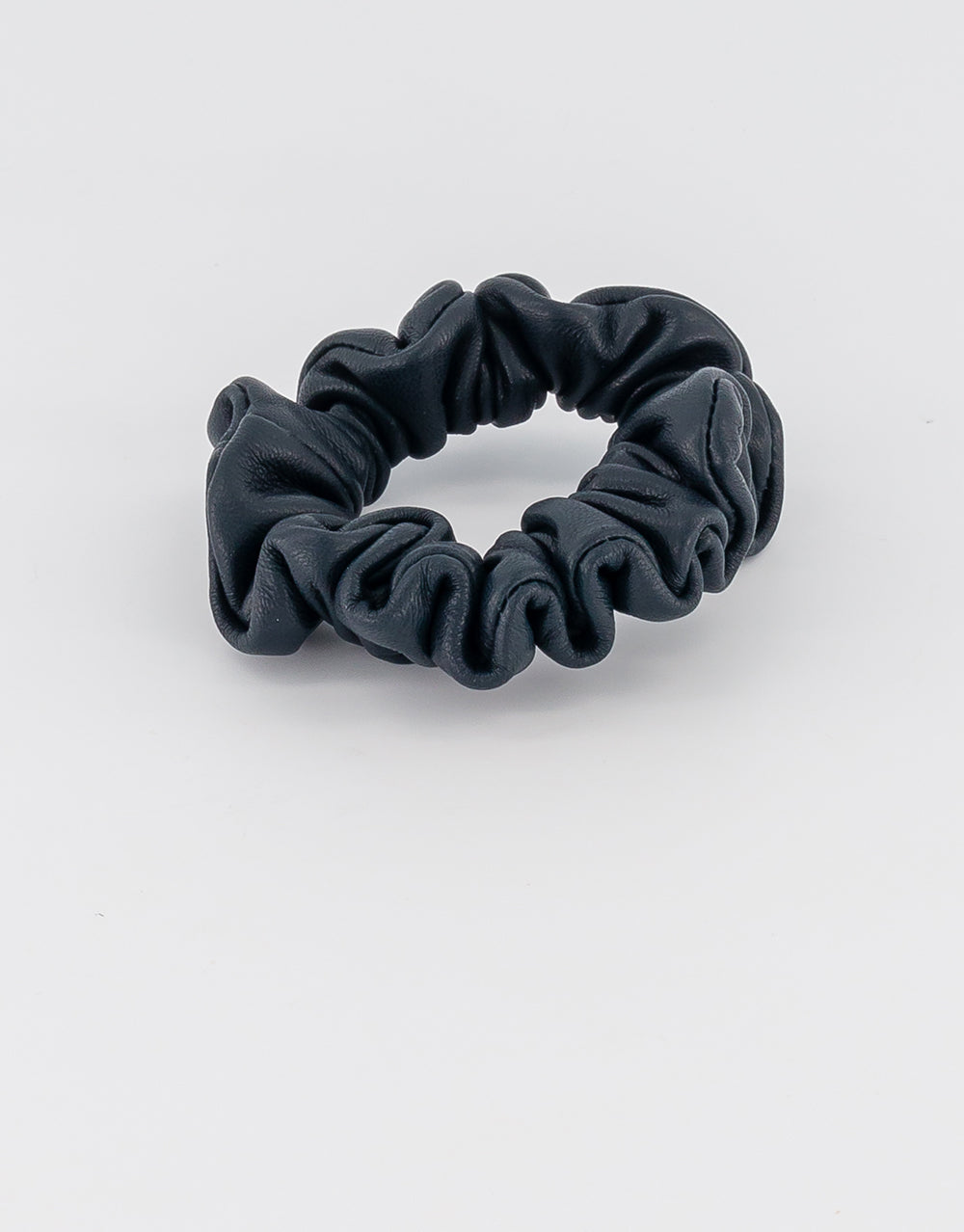 ALEXANDRE DE PARIS Jade Leather Scrunchie
