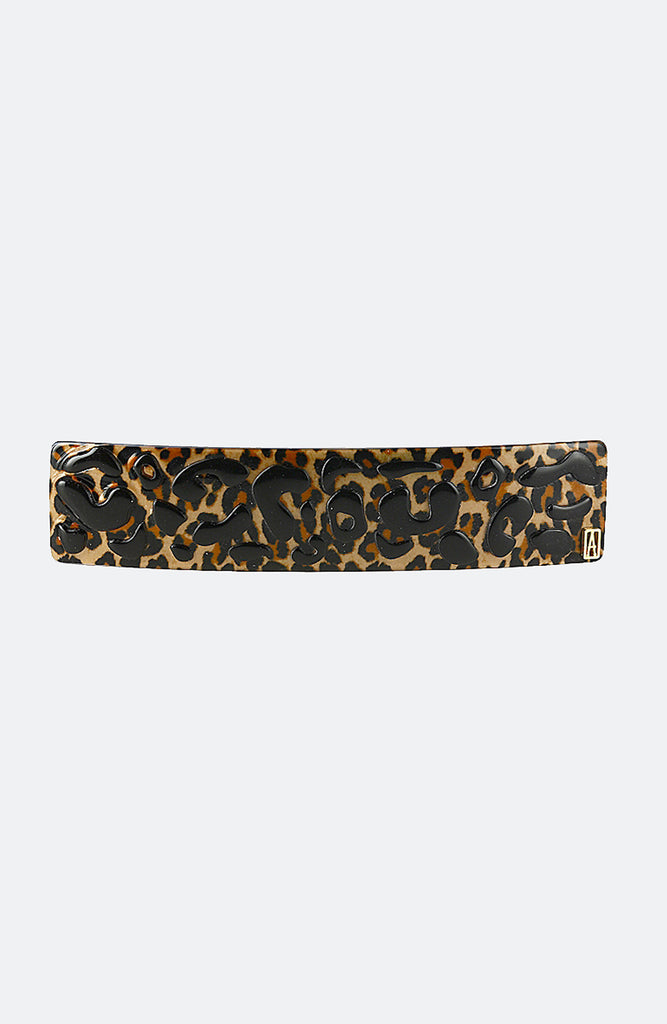 ALEXANDRE DE PARIS Leopard-Print Barrette