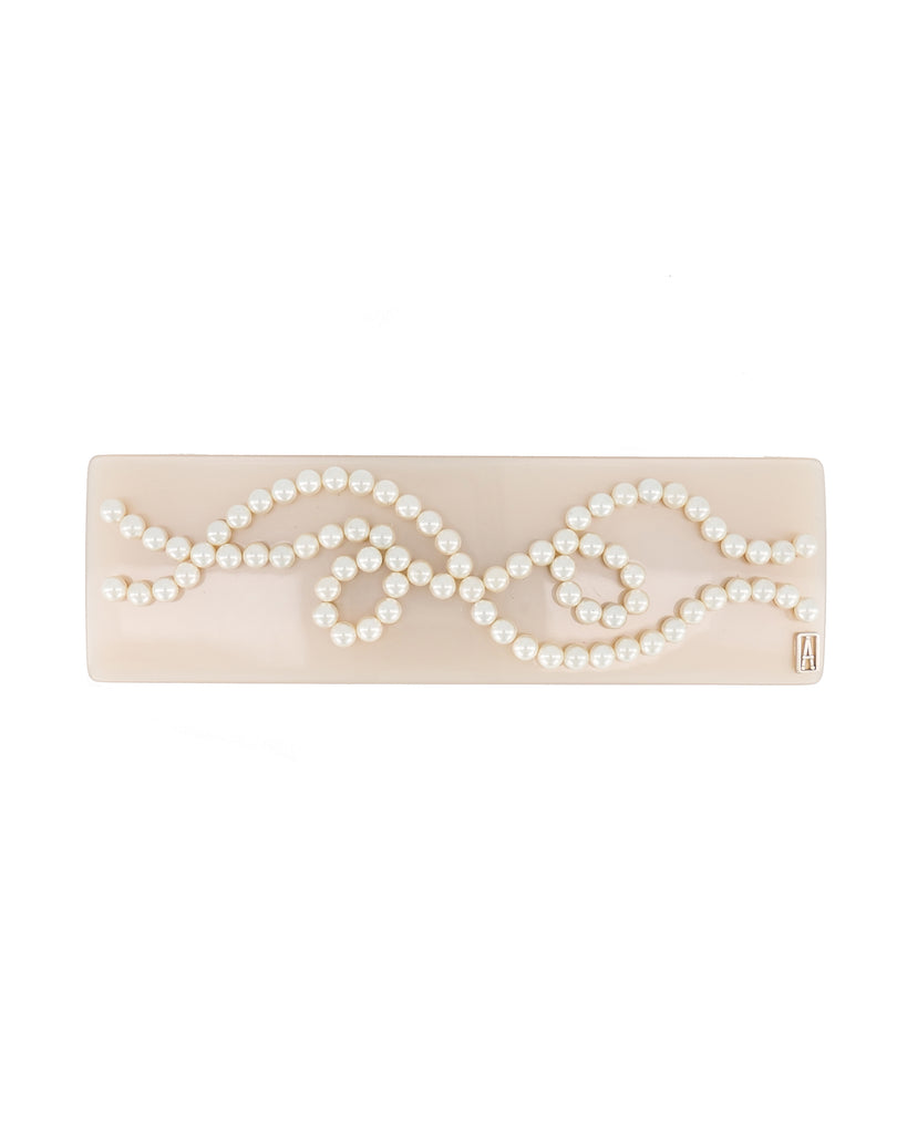 ALEXANDRE DE PARIS Swarovski Pearl Acetate Hair Barrette
