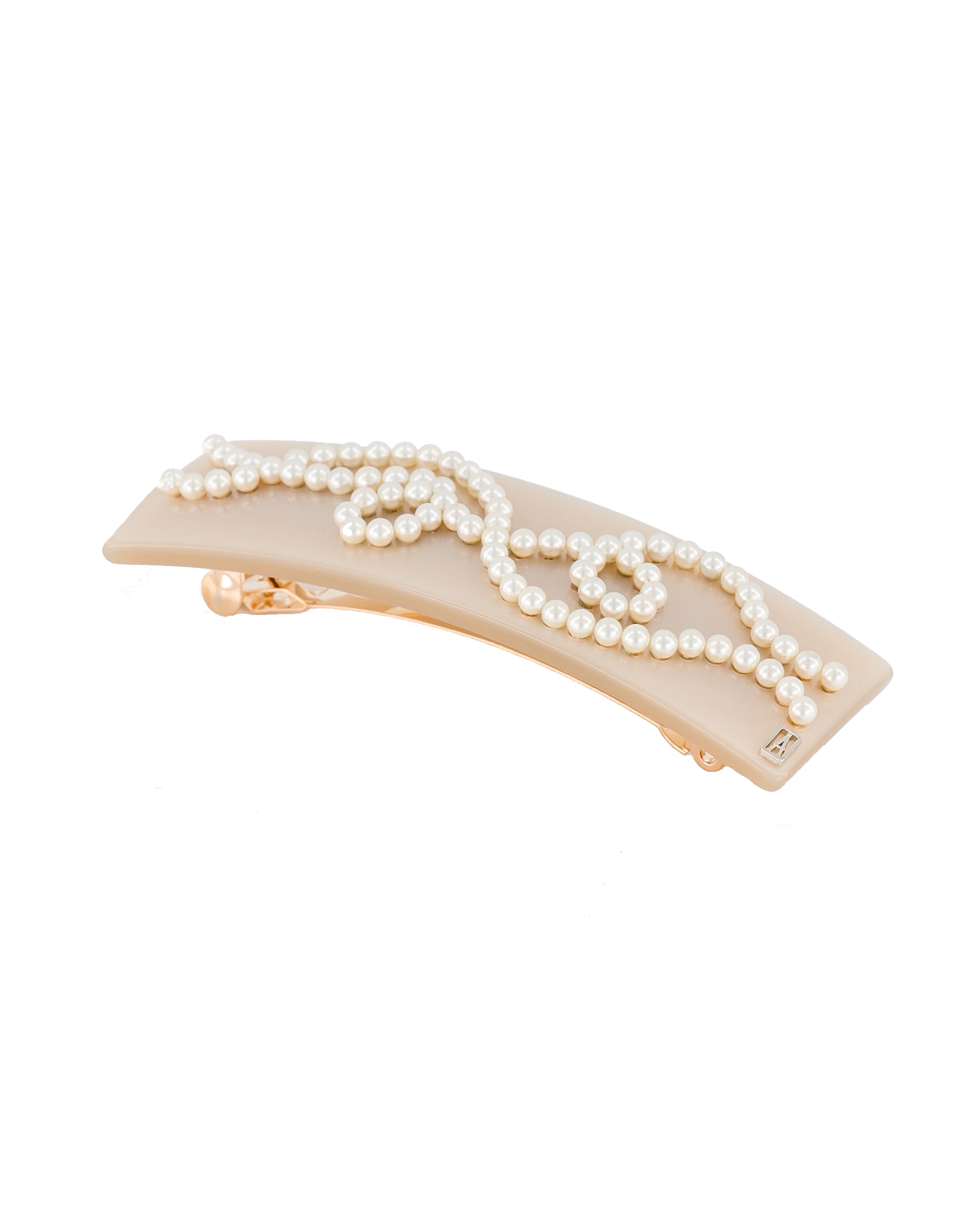 ALEXANDRE DE PARIS Swarovski Pearl Acetate Hair Barrette