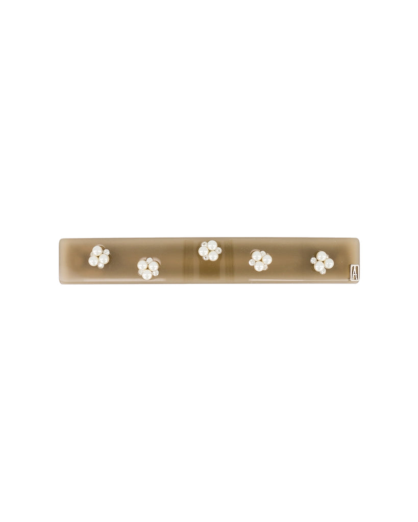 ALEXANDRE DE PARIS Swarovski Pearl Acetate Jaw Hair Barrette