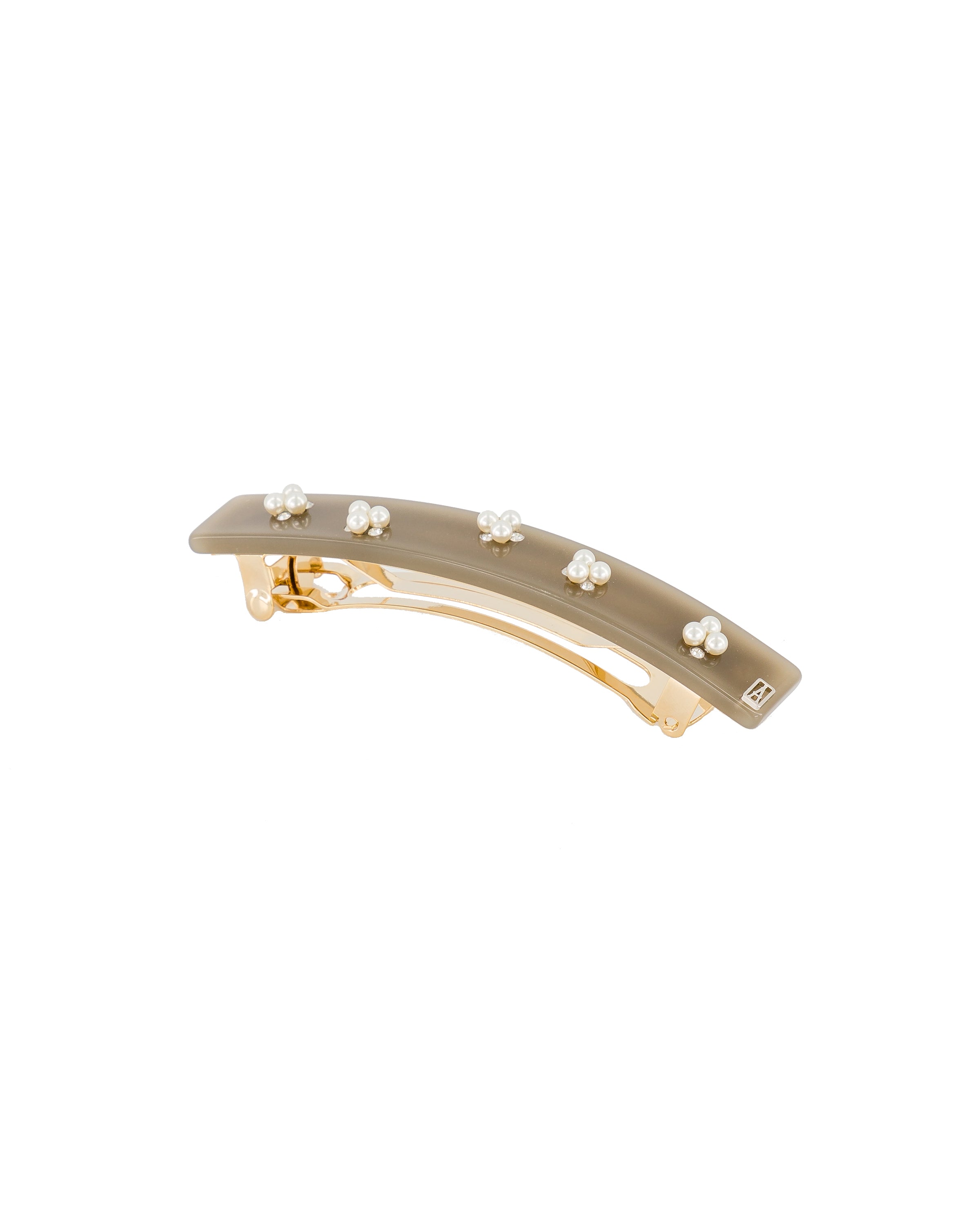ALEXANDRE DE PARIS Swarovski Pearl Acetate Jaw Hair Barrette