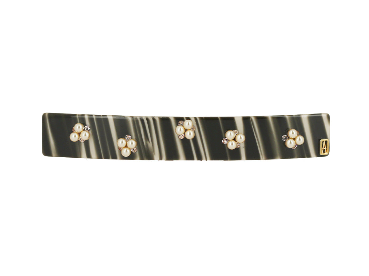 ALEXANDRE DE PARIS Swarovski Pearl Acetate Jaw Hair Barrette