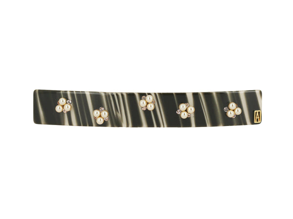 ALEXANDRE DE PARIS Swarovski Pearl Acetate Jaw Hair Barrette