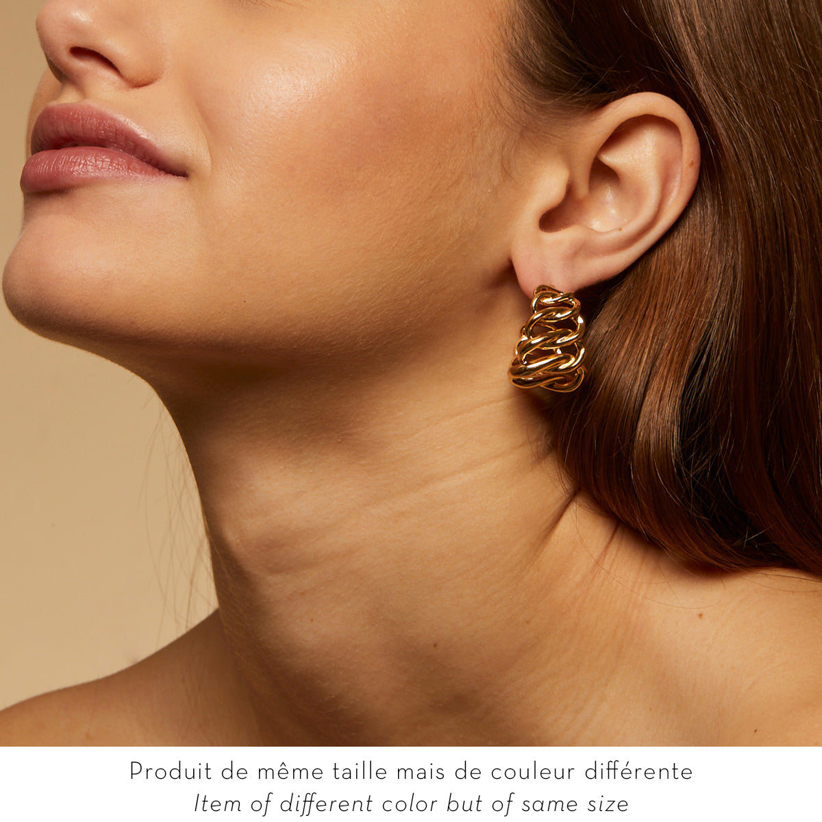 GAS BIJOUX Bronx hoop earrings gold