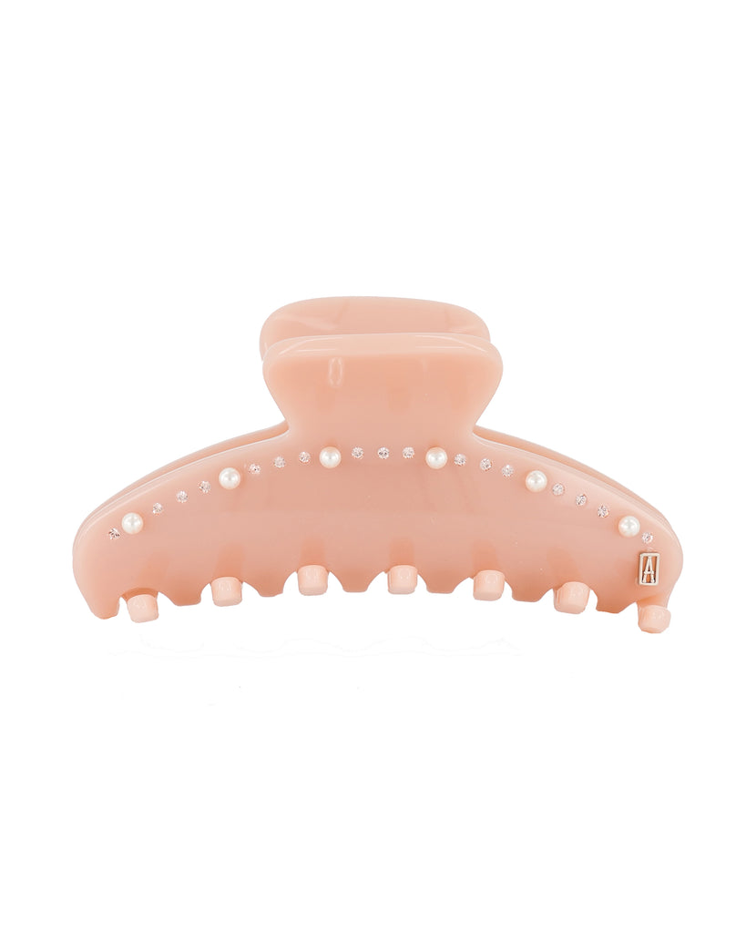 ALEXANDRE DE PARIS Swarovski Crystal And Pearl Acetate Jaw Hair Clip