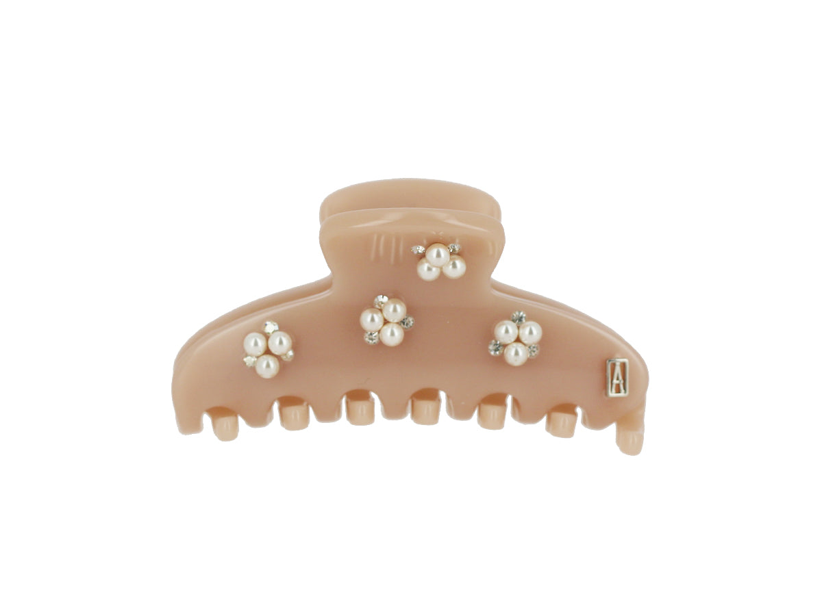 ALEXANDRE DE PARIS Belle Acetate and Pearl Hair Clip