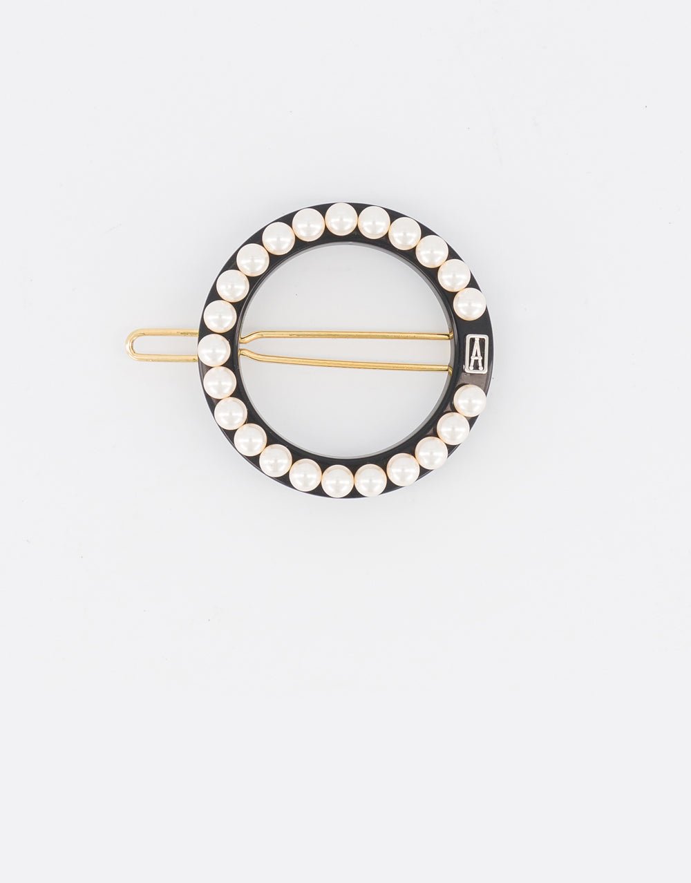 ALEXANDRE DE PARIS Pearly Ring Side Barrette