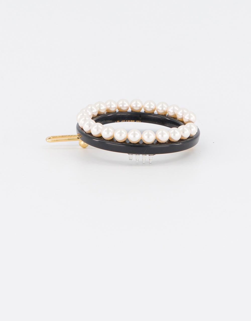 ALEXANDRE DE PARIS Pearly Ring Side Barrette